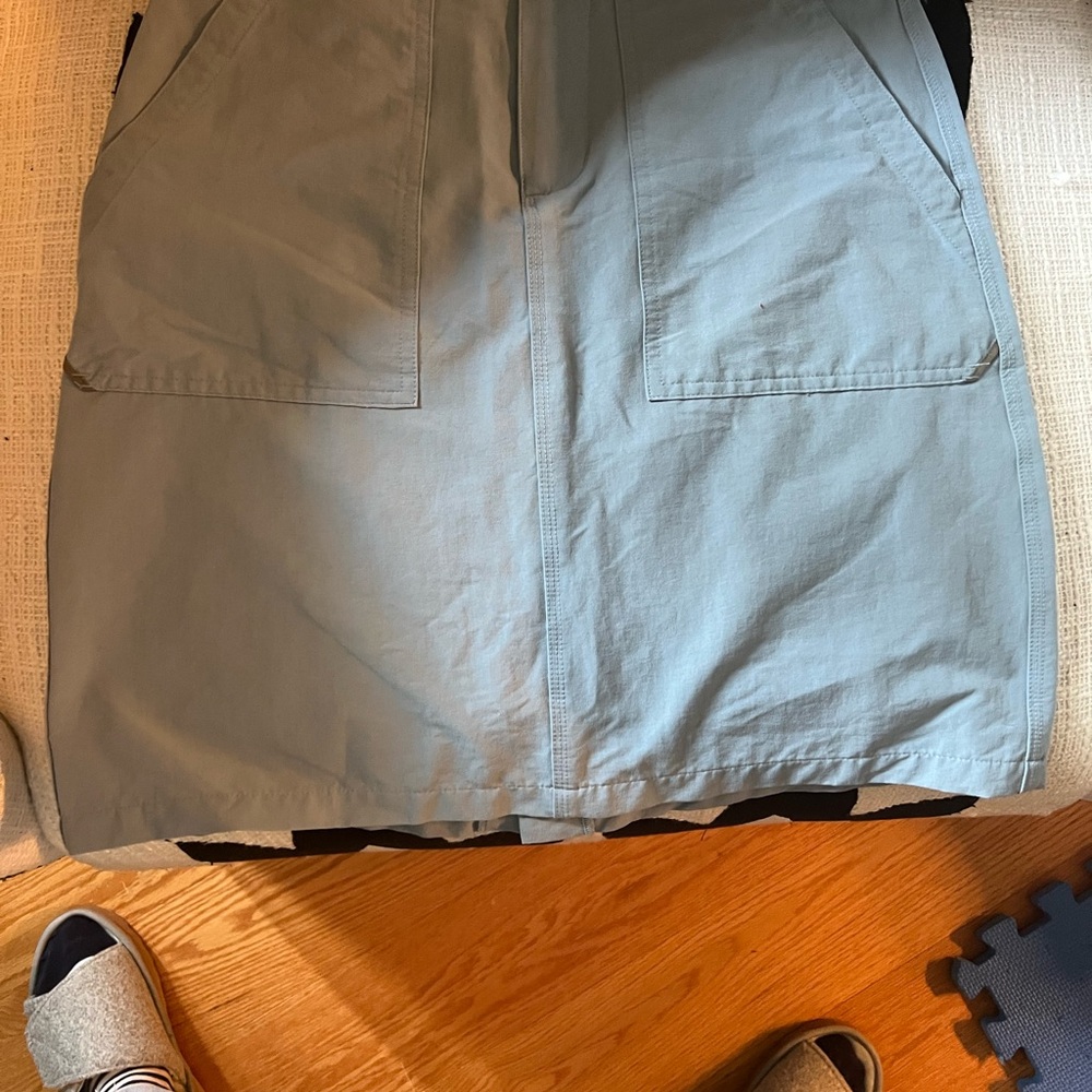 Horny Toad Blue Cargo Pencil Skirt Knee-Length
